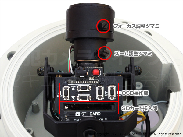 レンズ調整部