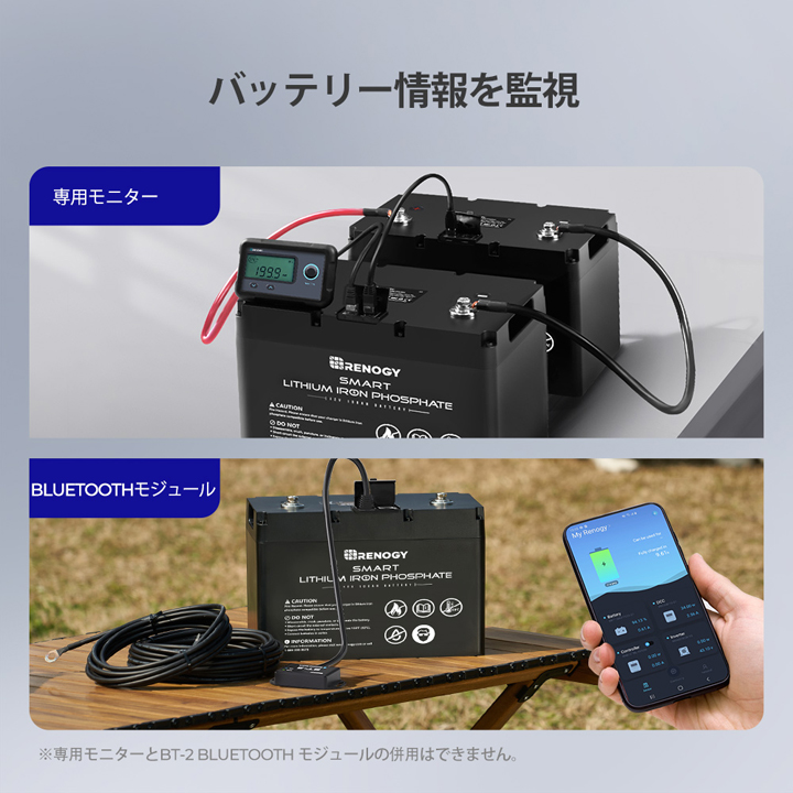 RBT100LFP12S】レノジー RENOGY スマート リチウム イオン