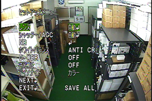 OSDメニューにて各種設定が可能です